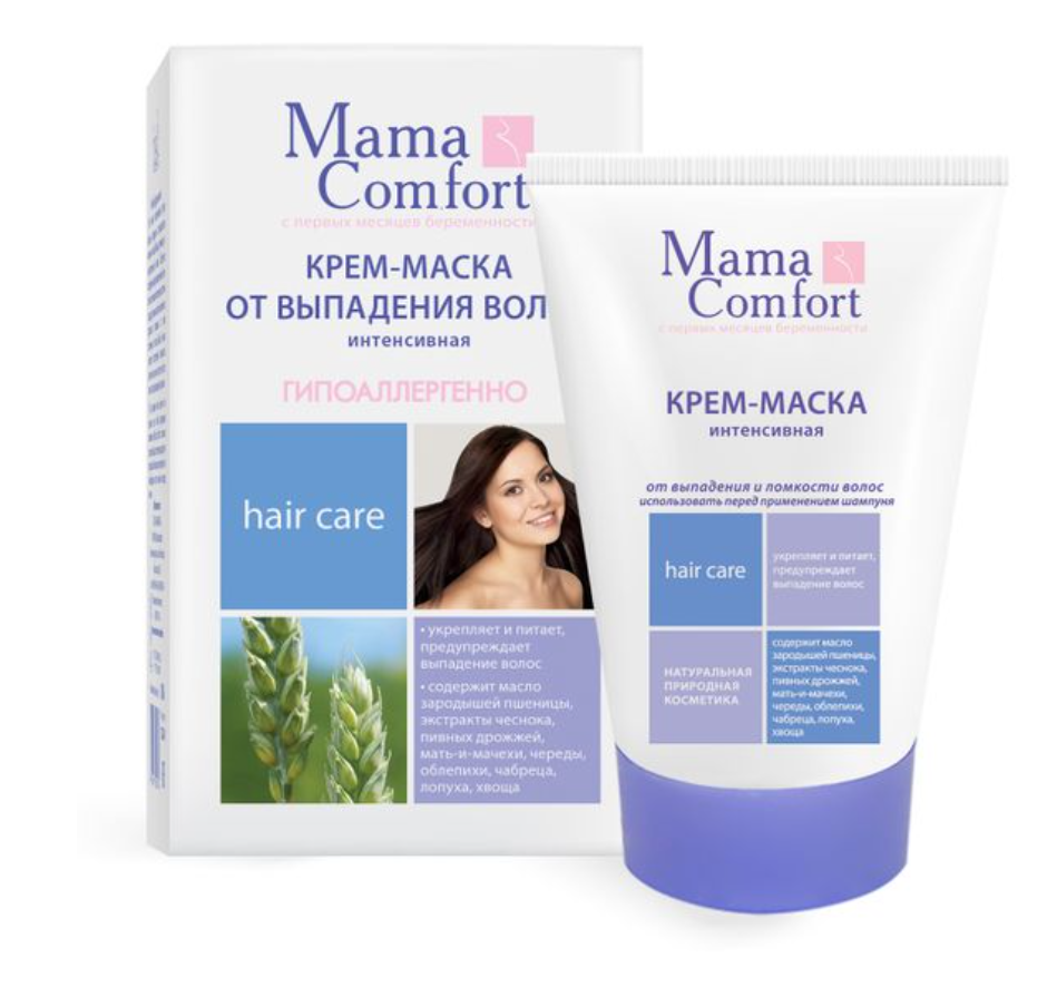 фото упаковки Mama Comfort Крем-маска интенсивная с витаминами и пребиотиком