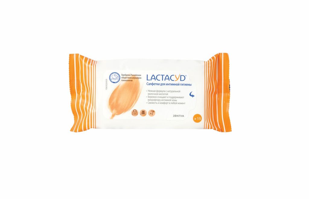 фото упаковки Lactacyd Салфетки для интимной гигиены