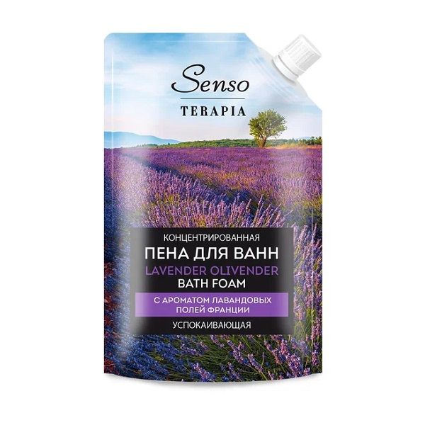 фото упаковки Senso Terapia Пена для ванн концентрированная успокаивающая Lavender olivender