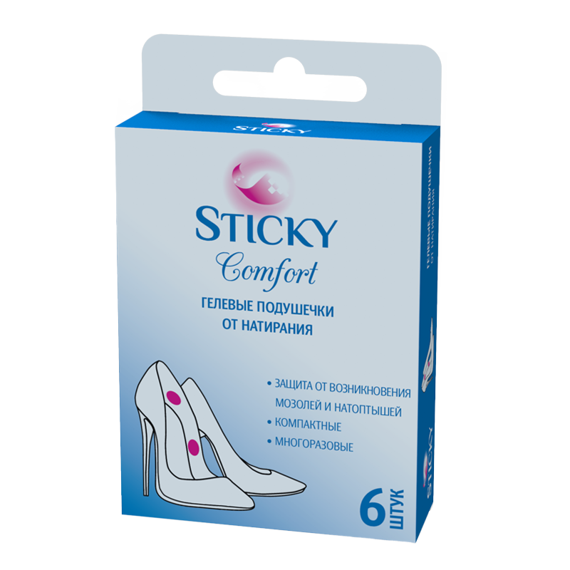 фото упаковки Sticky Комфорт подушечки гелевые от натирания
