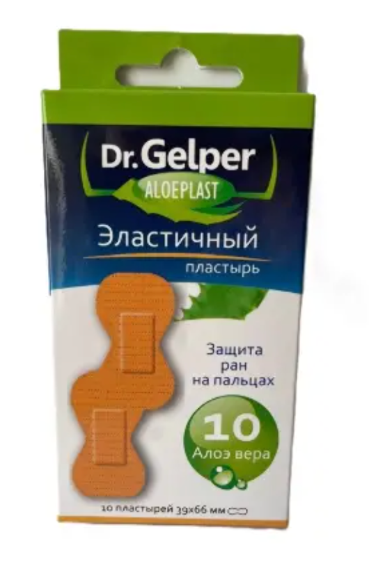 фото упаковки Dr gelper aloeplast пластырь эластичный