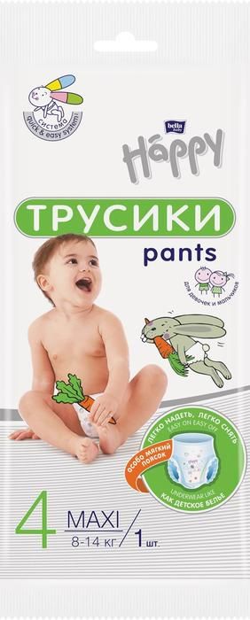 фото упаковки Bella Baby Happy Maxi Подгузники-трусики детские