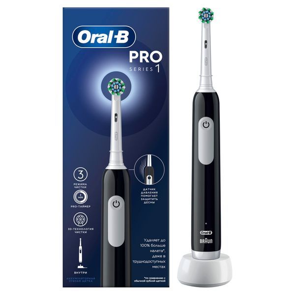 фото упаковки Oral-B Pro 1 CrossAction Электрическая зубная щетка 3791