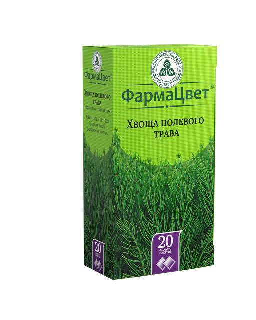 Хвоща полевого трава, сырье растительное-порошок, 1.5 г, 20 шт.