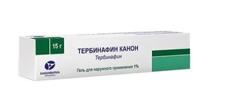 Тербинафин Канон, 1%, гель для наружного применения, 15 г, 1 шт.