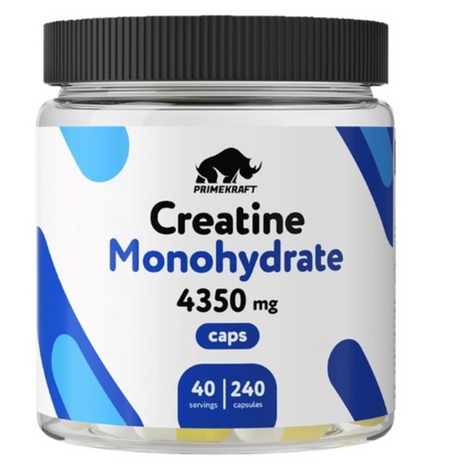 Prime kraft creatine monohydrate caps, капсулы, 240 шт.