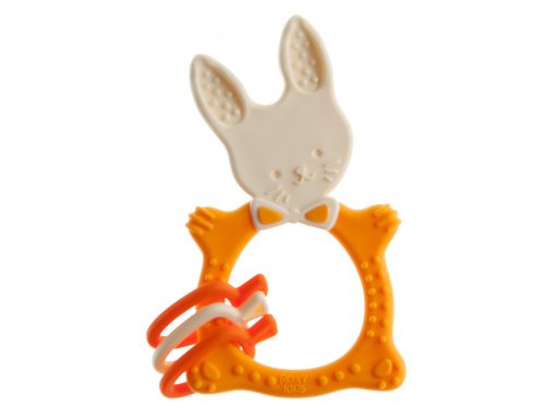 Roxy-kids Прорезыватель универсальный Bunny teether, для детей с 3 месяцев, цвет горчичный, 1 шт.