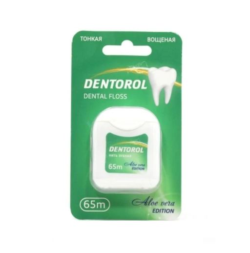 Dentorol нить зубная, 65 м, нить зубная, алоэ вера, 1 шт.