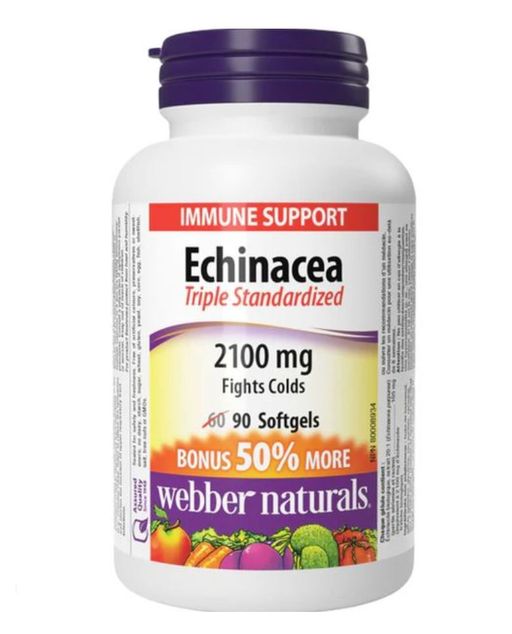 Webber Naturals Эхинацея, капсулы, 90 шт.