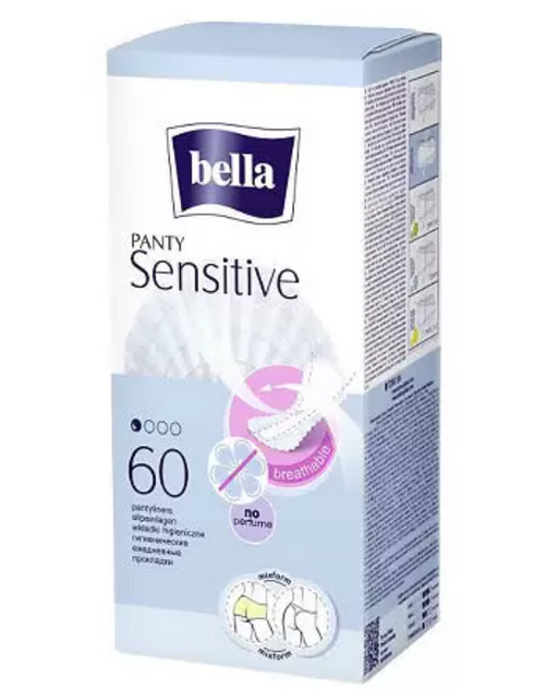 Bella Panty Sensitive Прокладки ежедневные, прокладка, 60 шт.