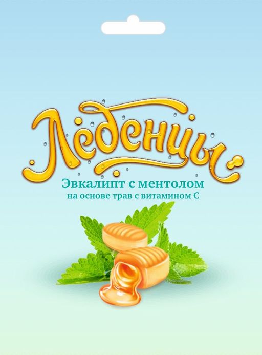 Карамель леденцовая эвкалипт ментол, карамель леденцовая, 60 г, 1 шт.