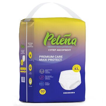 Pelena подгузники-трусики для взрослых, р. XL, 130-170 см, 30 шт.