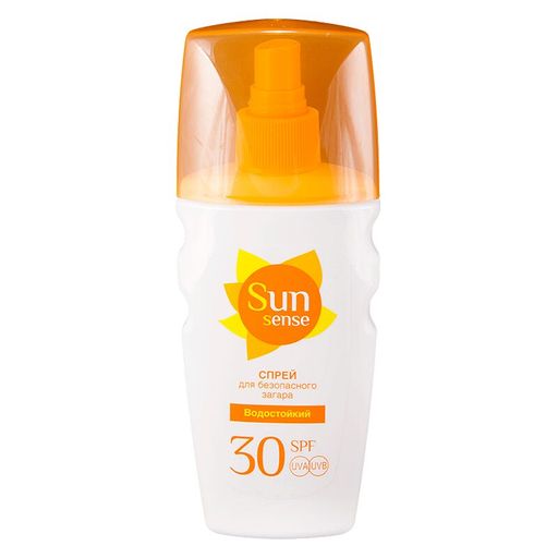 Сан Сенс Спрей для безопасного загара водостойкий, spf 30, 150 мл, 1 шт.