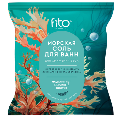 Elixirica Морская соль для ванн, для снижения веса, 500 г, 1 шт.