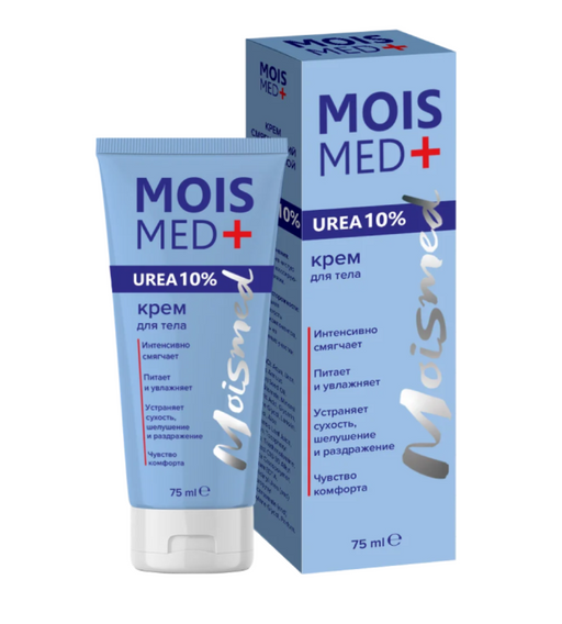 Mois Med+ Крем для тела с мочевиной 10%, крем, 75 мл, 1 шт.