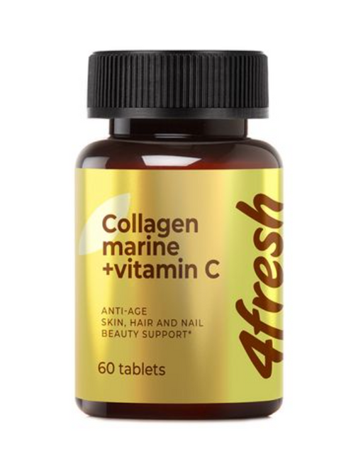 4Fresh Коллаген морской+Витамин С, таблетки, 60 шт.